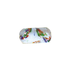 Printed Striped Venetian small   medium Furnace Glass Bead 15329