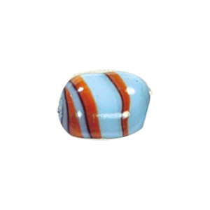 Feathered and Striped small   medium Furnace Glass Beads 15350