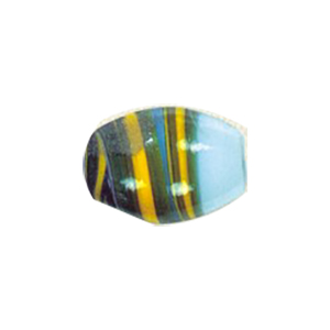 Feathered and Striped small   medium Furnace Glass Beads 15379