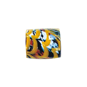 Printed and Striped small   medium Furnace Glass Beads 15401