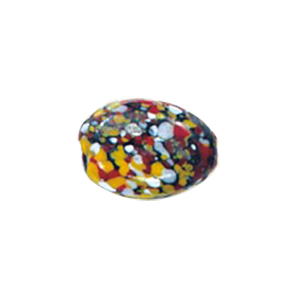 Printed and Striped small   medium Furnace Glass Beads 15411