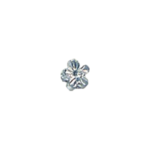 Zinc Alloy casted beads Silver plated 13569