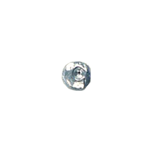 Zinc Alloy casted beads Silver plated 13576