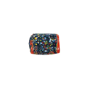 Printed and Striped small   medium Furnace Glass Beads 15424