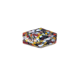 Printed and Striped small   medium Furnace Glass Beads 15428