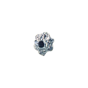 Zinc Alloy casted beads Silver plated 13592