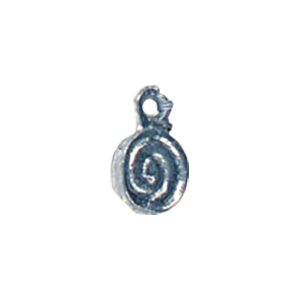 Zinc Alloy casted beads Silver plated 13599