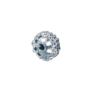 Zinc Alloy casted beads Silver plated 13604
