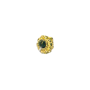 Zinc Alloy casted beads Gold plated 13605