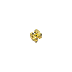Zinc Alloy casted beads Gold plated 13607