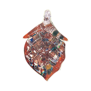 Silver foiled Glass Pendants 15456