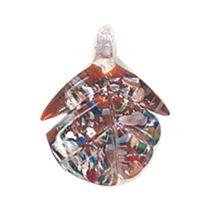 Silver foiled Glass Pendants 15459
