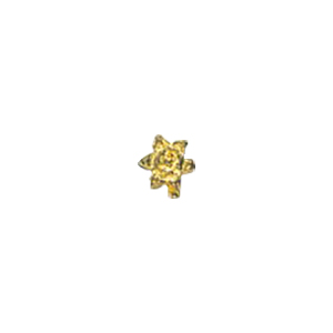Zinc Alloy casted beads Gold plated 13614