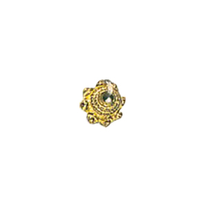 Zinc Alloy casted beads Gold plated 13624