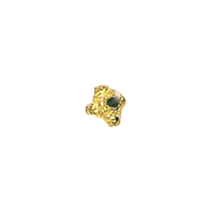 Zinc Alloy casted beads Gold plated 13628