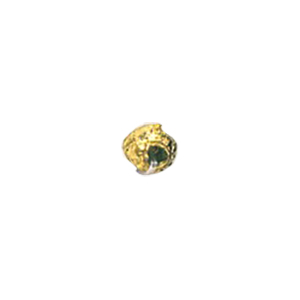 Zinc Alloy casted beads Gold plated 13632
