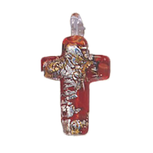 Silver foiled Glass Pendants 15460