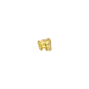 Zinc Alloy casted beads Gold plated 13636