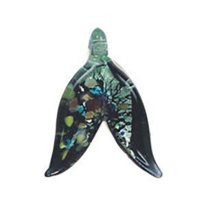 Silver foiled Glass Pendants 15464