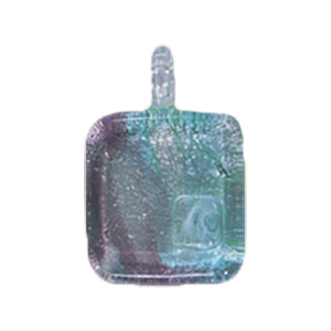 Silver foiled Glass Pendants 15467