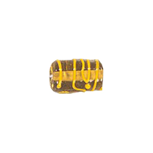 Stringer Lampworked Tube Glass Beads 13664