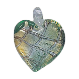 Silver foiled Glass Pendants 15476