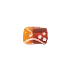 Stringer Lampworked Tube Glass Beads 13685