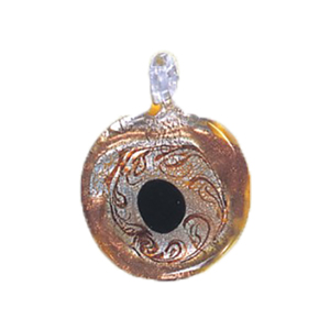 Silver foiled Glass Pendants 15493