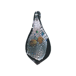 Silver foiled Glass Pendants 15499