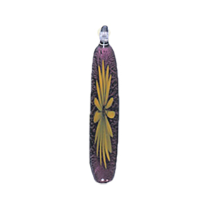 Silver foiled Glass Pendants 15501