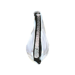 Silver foiled Glass Pendants 15502