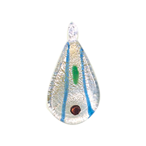 Silver foiled Glass Pendants 15503