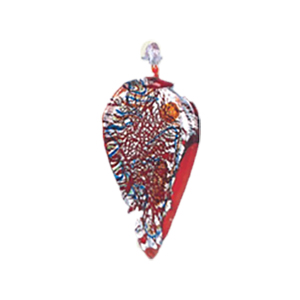 Silver foiled Glass Pendants 15507