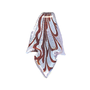Silver foiled Glass Pendants 15510