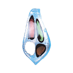 Silver foiled Glass Pendants 15514