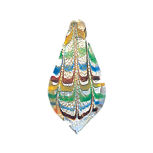 Silver foiled Glass Pendants 15515