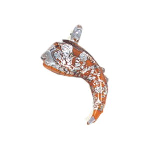 Silver foiled Glass Pendants 15523