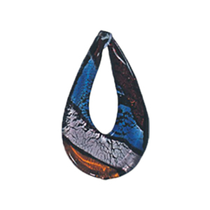 Silver foiled Glass Pendants 15535