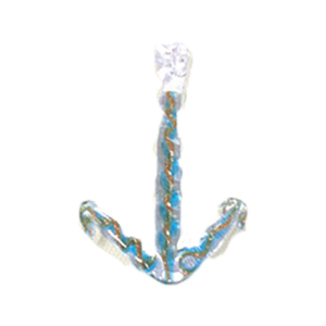 Silver foiled Glass Pendants 15539