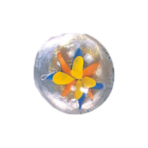 Silver foiled Glass Pendants 15546