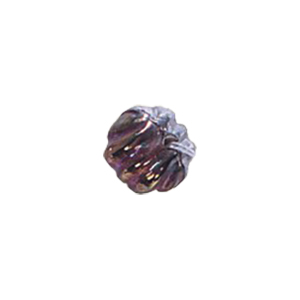 Iridescent Metallic finish Pressed Glass Beads 13791