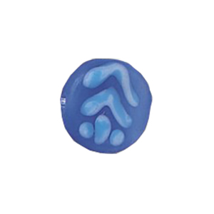 Stringer and Dotted Lampworked flat Round Glass Beads 13826