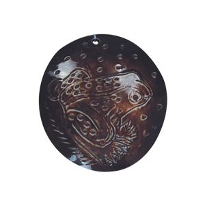 Resin casted and carved Pendants 15662