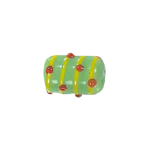 Stringer Lampworked Tube Glass Beads 13894