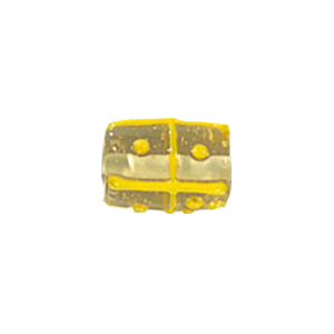 Stringer Lampworked Tube Glass Beads 13896