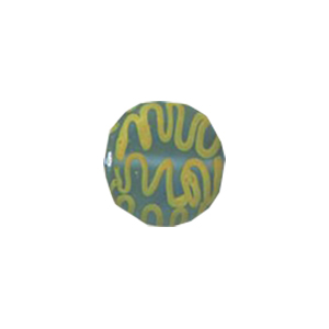 Stringer and Dotted Lampworked flat Round Glass Beads 13982