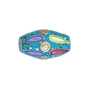 Decorated or Embellished Clay Beads 15735
