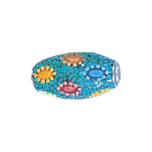 Decorated or Embellished Clay Beads 15737