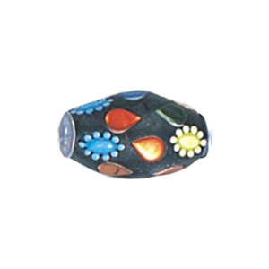 Decorated or Embellished Clay Beads 15741