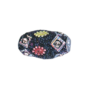 Decorated or Embellished Clay Beads 15749